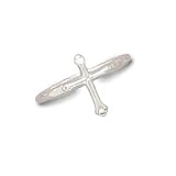  : Small Polished Cross Ring
