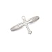 Small Polished Cross Ring