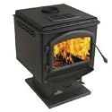 Napoleon Deluxe Medium Steel EPA Approved Wood Burning Pedestal Stove with Choice of Finish - 1400/1