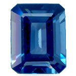 London Blue Topaz - 9x7 Emerald Cut London Blue Topaz