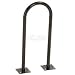 U-Bike Rack Black - 2 Bikes Flange Mount