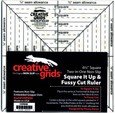 Creative Grids 6 1/2" X 6 1/2" Square It up & Fussy Cut Ruler cgrsq6