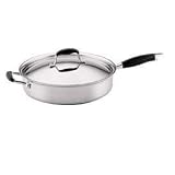 Anolon Advanced Clad 12-Inch, 5-Quart Covered Saute Pan with Helper Handle