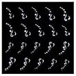 Joby Jewels on White Design Nail Sticker - JB-03
