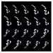 Joby Jewels on White Design Nail Sticker - JB-03