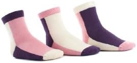 BlindMice Fun Party Crew Baby Girls Socks - 3 Single Socks 24-36M Purple
