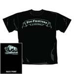 Mens Foo Fighters – Buffalo T-Shirt Black 1402TSBPL Large