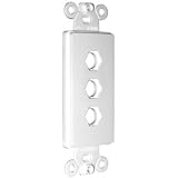 NILES AUDIO CORPORATION, Niles MB-3D Blank Decora Faceplate Insert for Three Connectors (Catalog Category: Accessories / Rack & Cabling)
