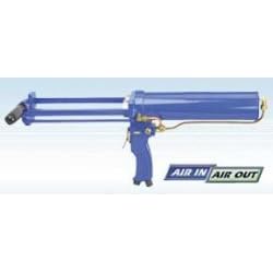 Wellmade Tool AG-250 Dual Cartridge Caulking Gun - Air Operated - 300 ml capacity by Wellmade Tool
