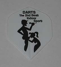 3 sets '2nd BEST INDOOR SPORT' Standard flights, Amerithon, Made in the USA