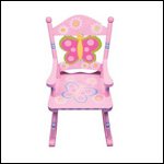 Butterfly Wooden Rocking Chair