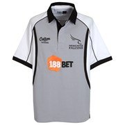 Newcastle Falcons 2010/11 Away Rugby Shirt - White/Grey - XXL 52 Newcastle Falcons 2010/11 Away Rugby Shirt - White/Grey - XXL 52