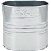 BEHRENS EMBOSSED VINTAGE STEEL DECORATIVE TRASHCAN, Color: STEEL (Catalog Category: Home:TRASH CANS & BAGS)