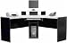 Ameriwood L-Shaped Work Center, Gray/Black