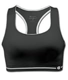 IMAGE OF Champion Double Dry Cotton Seamless Sports Bra - 2914, XL, Black