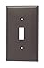 Leviton 010-80701-000 Toggle Switch Nylon Wallplate, Brown