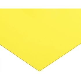 Precision Brand 0.020" Thick 20" x 20" Plastic Color Coded Shim Flat Sheet