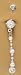 Cz Clear gem Long Strand Dangle Belly Navel Ring body jewelry pierc... Dangle, Belly, Naval, Piercing