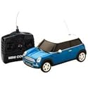 Micro-Zoomers Mini Cooper S 1:24 Full Function Remote Control in Blue