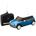 Micro-Zoomers Mini Cooper S 1:24 Full Function Remote Control in Blue