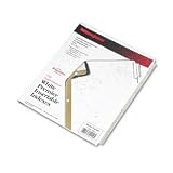 Gold Pro Tab Index, Clear 8-Tab, 8-1/2 x 11, White