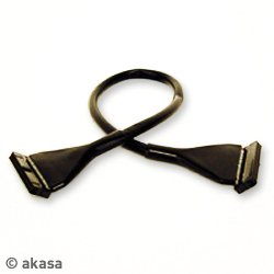 Akasa Round Floppy Cable 45cm Black