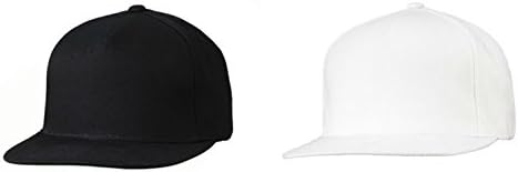Yupoong Five-panel Flat Bill - 6007 (1 White &amp; 1 Black)