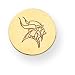 14K Minnesota Vikings Round Disc Logo Tie Tac