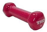 TKO 1 lb. Vinyl Dumbbell with Tri-Grip Handle