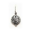 Sterling Silver Antique Filigree Ying and Yang Earrings