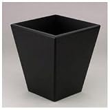 Search : Wood Tones Wastebasket, 9-1/2 x 9-1/2 x 10-1/2h, Black ELD62545