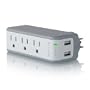 Belkin Mini Surge 3OUT Wall Mount 75K  918J with USB Charger