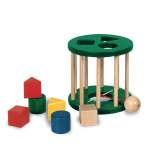 NIC Wooden Toys - Green Shape Sorter Roll