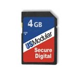US MODULAR 4GB HI SPEED 120X SECURE DIGITAL CARD (#USSDS-4GB) (Retail)