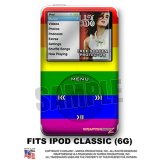 iPod Classic Skin - Rainbow Stripes WraptorSkinz TM Kit by TuneTattooz TM