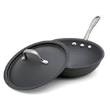 Calphalon Commercial Hard-Anodized 9-Inch, 2-Quart Chef's Skillet with Lid