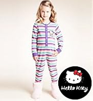 Pure Cotton Hello Kitty Striped Cosy All in One