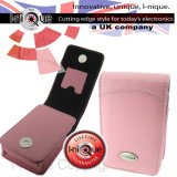 i-nique traditional soft Napa (Soft Pink) leather digital camera Case Cover for (Olympus FE Series: FE-250 FE-240 FE-230 )
