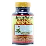 American Ginseng 500mg 50 Capsules by Root To Health Hsu s Ginseng / 50 Capsules