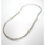 Ann Taylor Loft Ladies Gold Long Aqua Chip Gold Chain Necklace