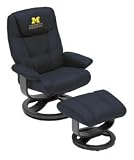 Michigan Wolverines Swivel Chair with Stool