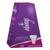 Always Thong Pantiliner, Unscented - 8 x 42 Pads / Case