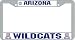 Arizona Wildcats Chrome License Plate Frame - SET OF 6 - Sports Merchandise