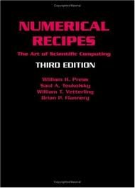 Numerical Recipes:The Art of Scientific Computing 3th (third) edition Text Only