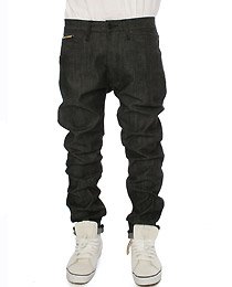 Buy WeSC The Raw Black Stretch Selvage Kelvin Jean,Denim for Men