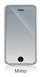 iPhone 3GS Spiegelfolie (Mirrorfolie f&uuml;r iPhone 2G, iPhone 3G, iPhone 3GS) - Displayfolie mit Spiegeleffekt