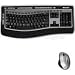 Microsoft Wireless Laser Desktop 6000 V3 - Keyboard - wireless - RF - ergonomic - mouse - USB wireless receiver - black, silver - English