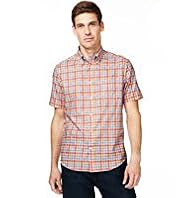 Blue Harbour Supersoft Pure Cotton Textured Checked Shirt