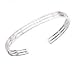 Sterling silver open Rennie Mackintosh style bangle