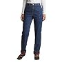 Women's Petite 5-pocket Flannel Lined Jeans